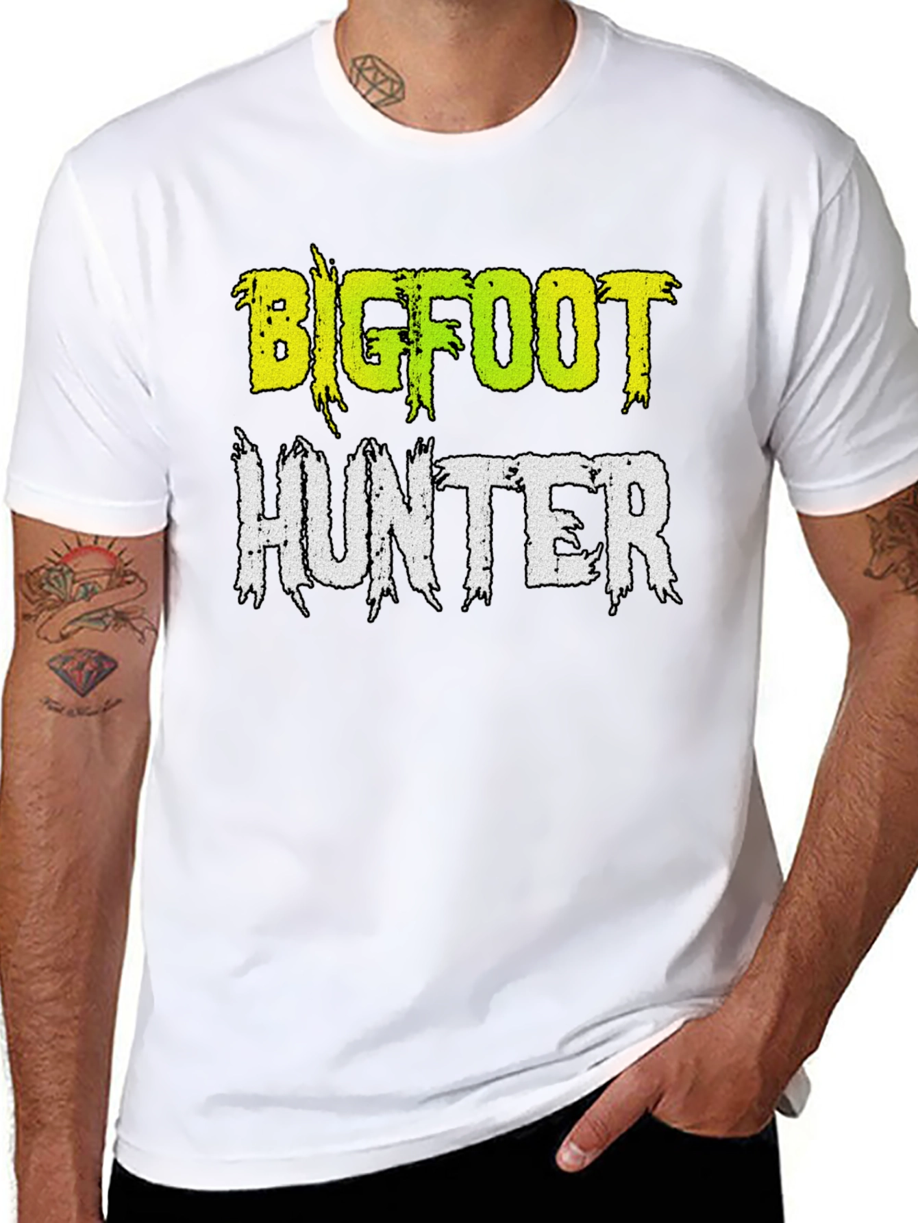 Bigfoot Hunter Graphic T-Shirt | Sasquatch Tee
