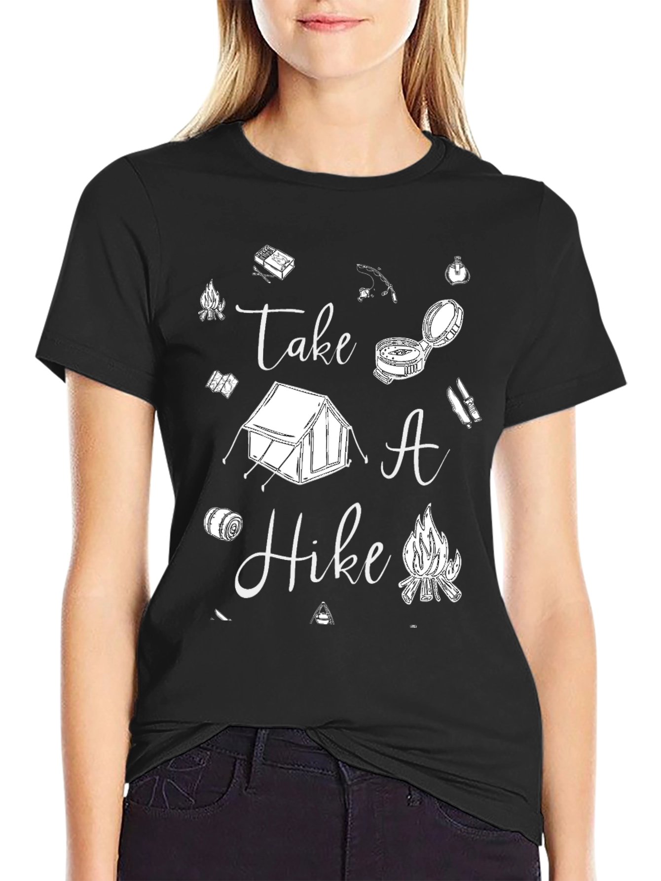 Take A Hike Graphic Tee - Camping Lovers T-Shirt