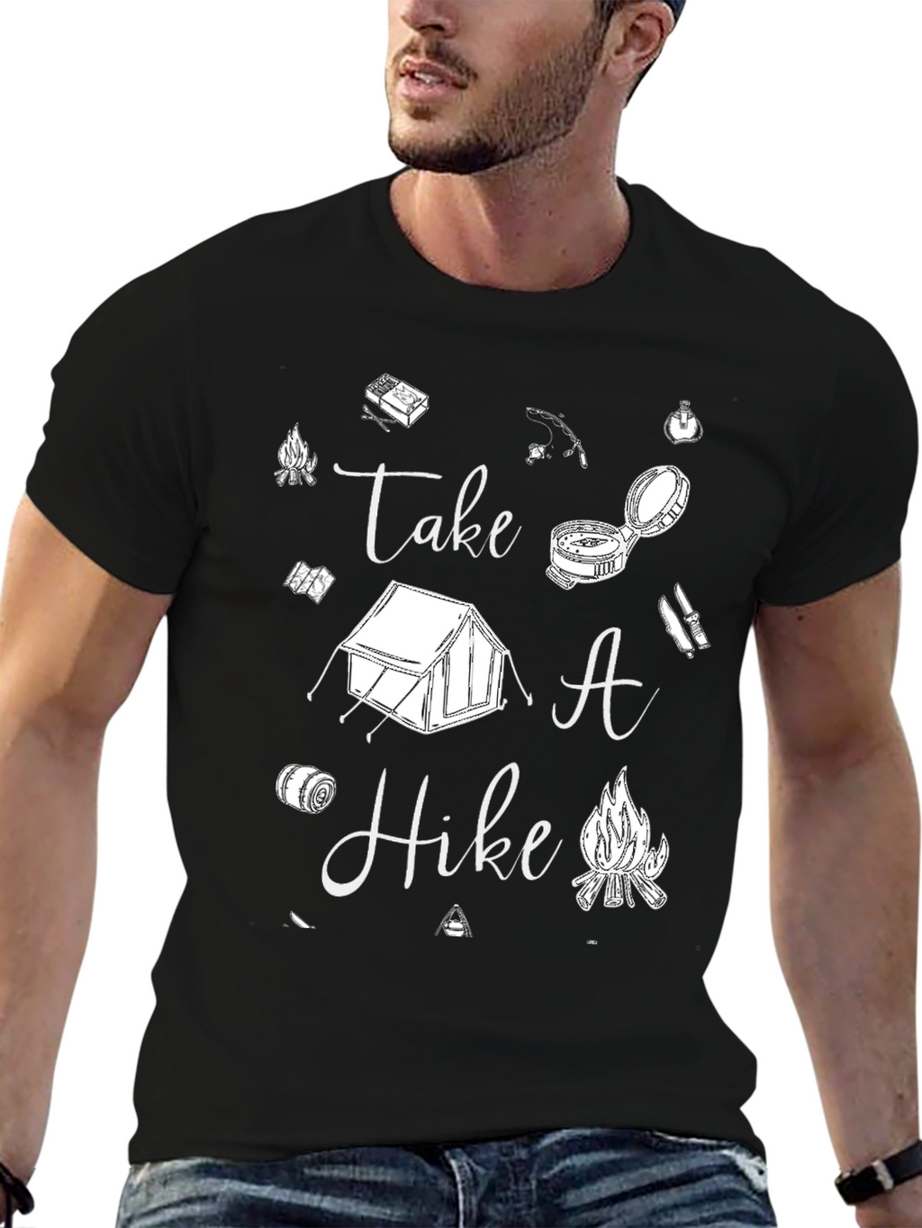 Take A Hike Graphic Tee - Camping Lovers T-Shirt
