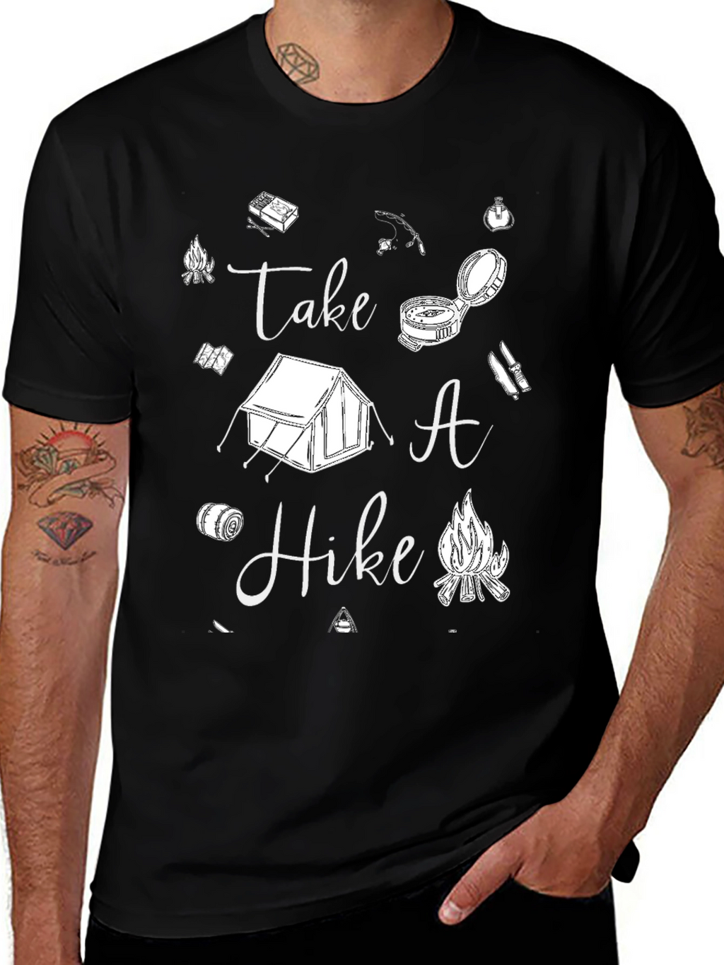 Take A Hike Graphic Tee - Camping Lovers T-Shirt