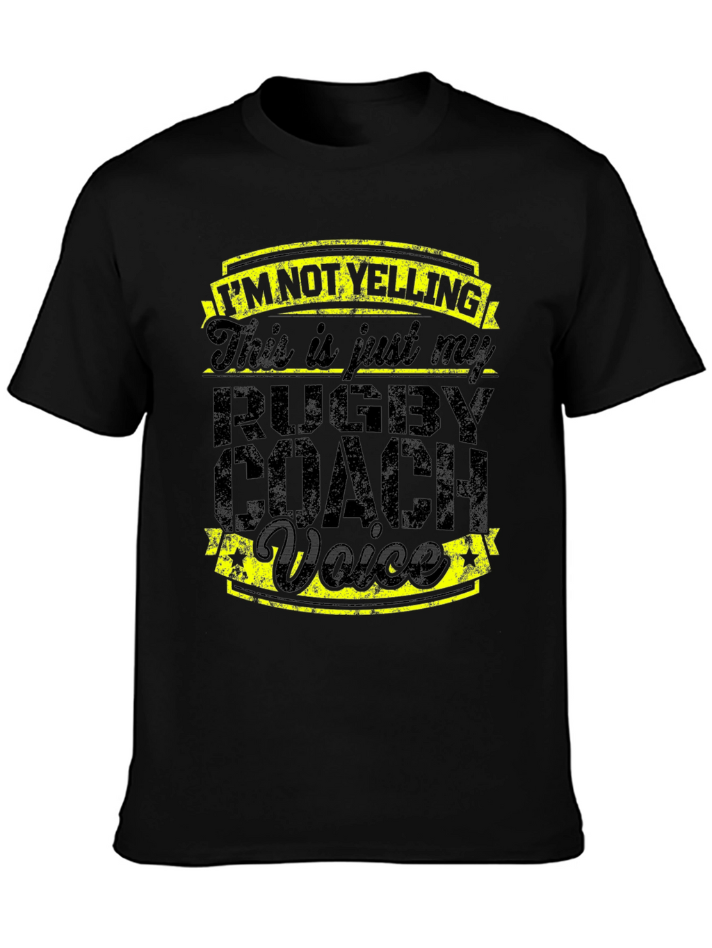 Rugby Coach Voice T-Shirt - Funny Slogan Tee