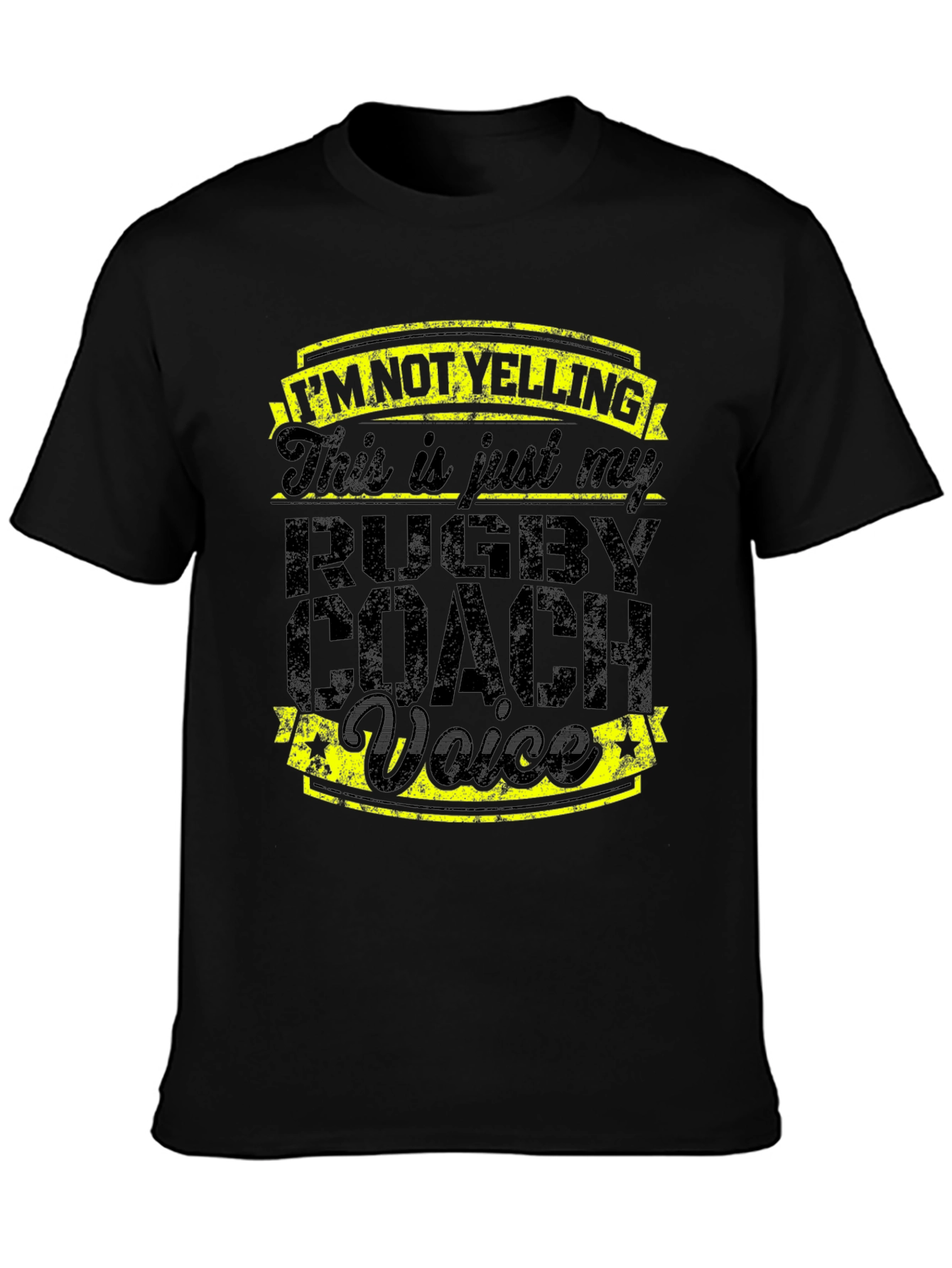 Rugby Coach Voice T-Shirt - Funny Slogan Tee