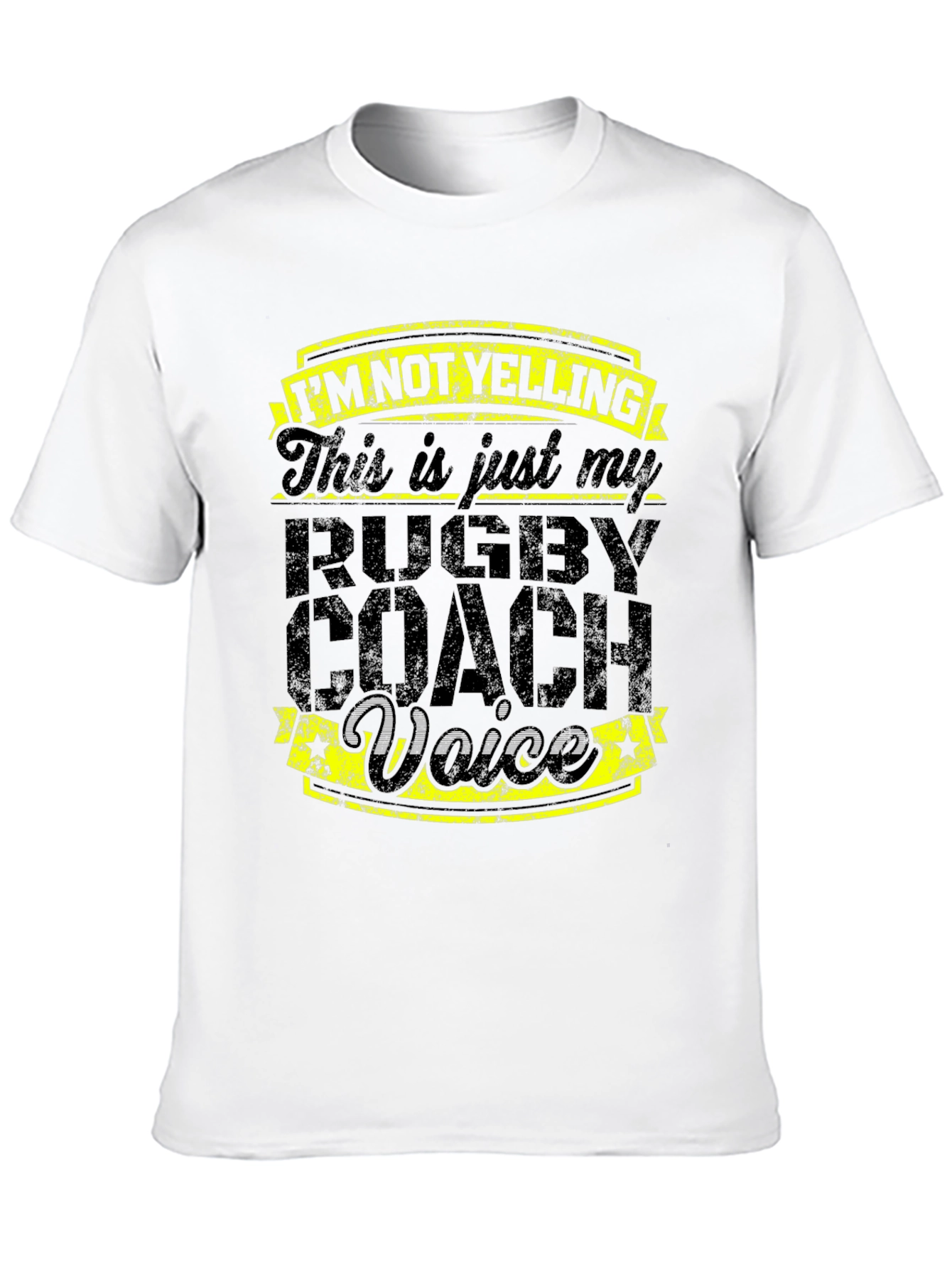 Rugby Coach Voice T-Shirt - Funny Slogan Tee