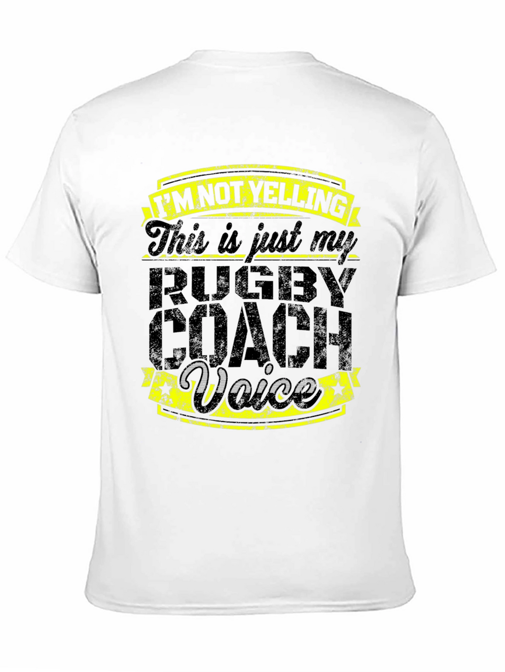 Rugby Coach Voice T-Shirt - Funny Slogan Tee