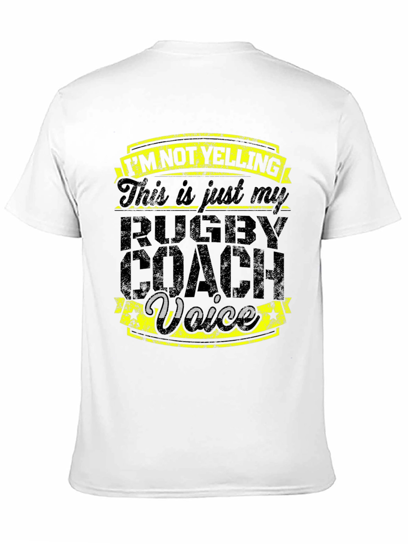 Rugby Coach Voice T-Shirt - Funny Slogan Tee