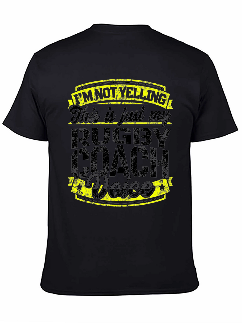Rugby Coach Voice T-Shirt - Funny Slogan Tee