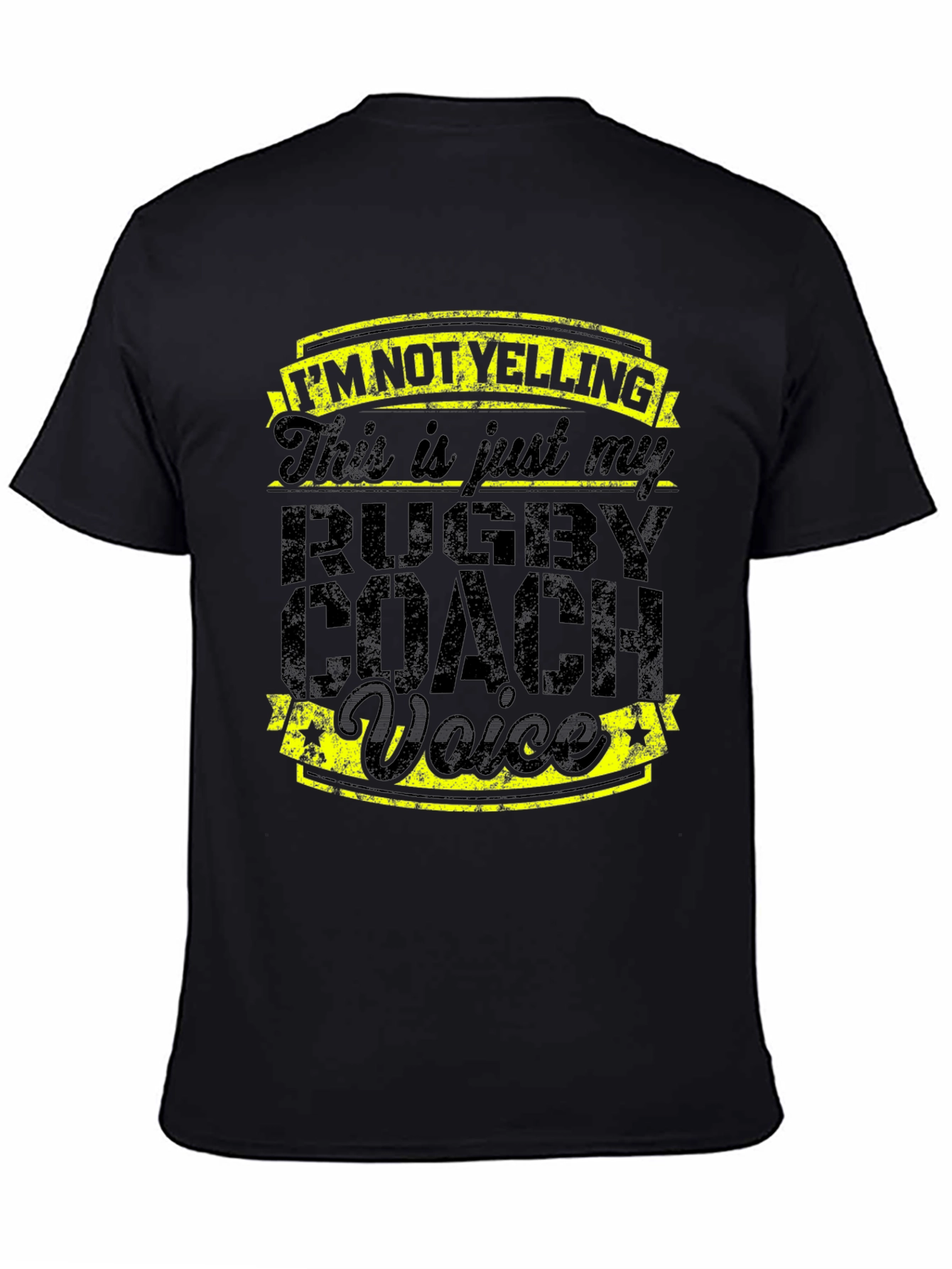 Rugby Coach Voice T-Shirt - Funny Slogan Tee