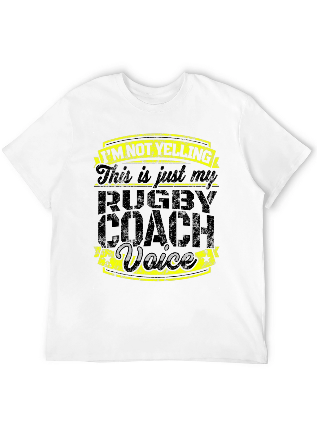 Rugby Coach Voice T-Shirt - Funny Slogan Tee
