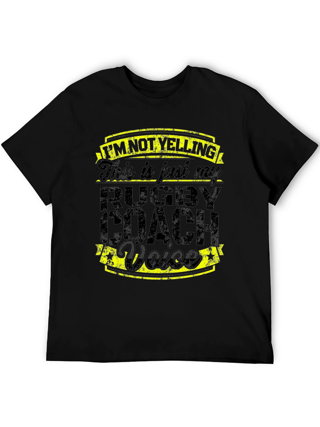Rugby Coach Voice T-Shirt - Funny Slogan Tee