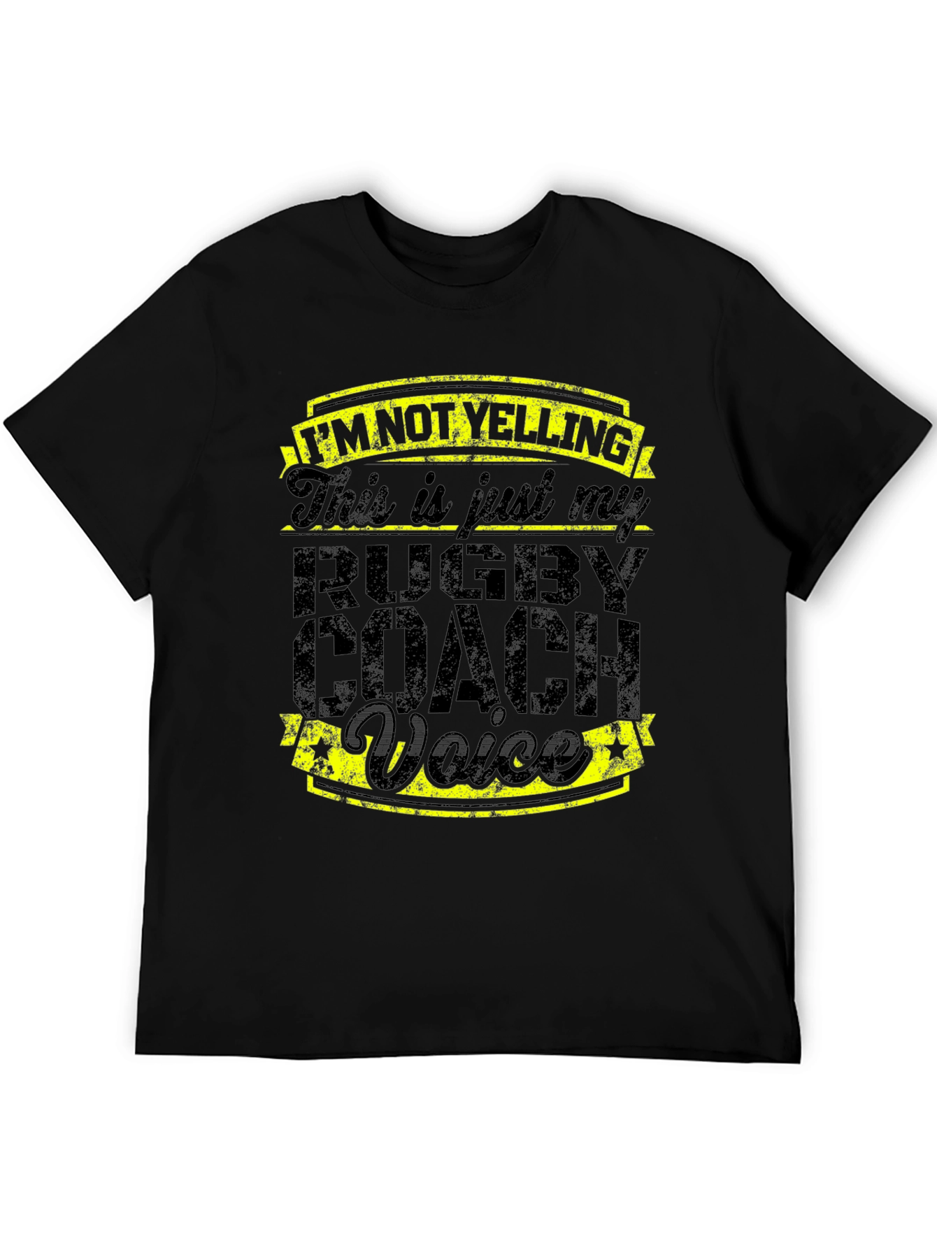 Rugby Coach Voice T-Shirt - Funny Slogan Tee