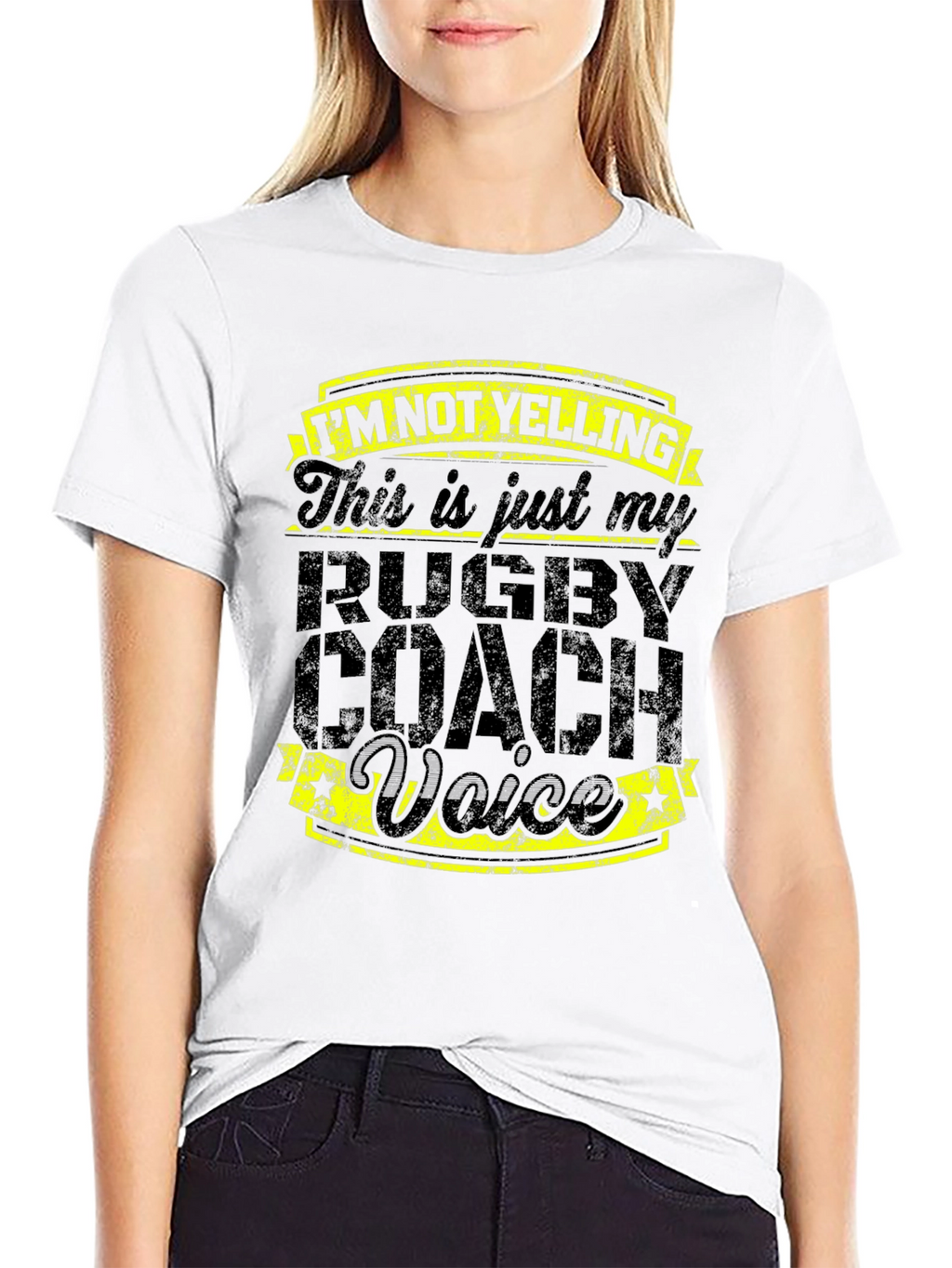 Rugby Coach Voice T-Shirt - Funny Slogan Tee