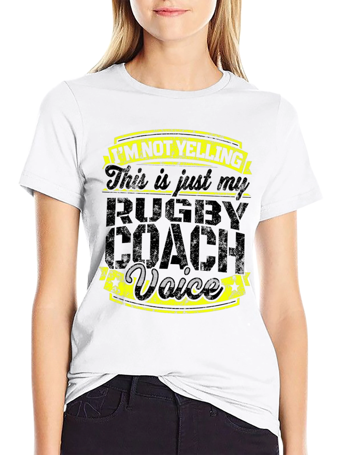 Rugby Coach Voice T-Shirt - Funny Slogan Tee