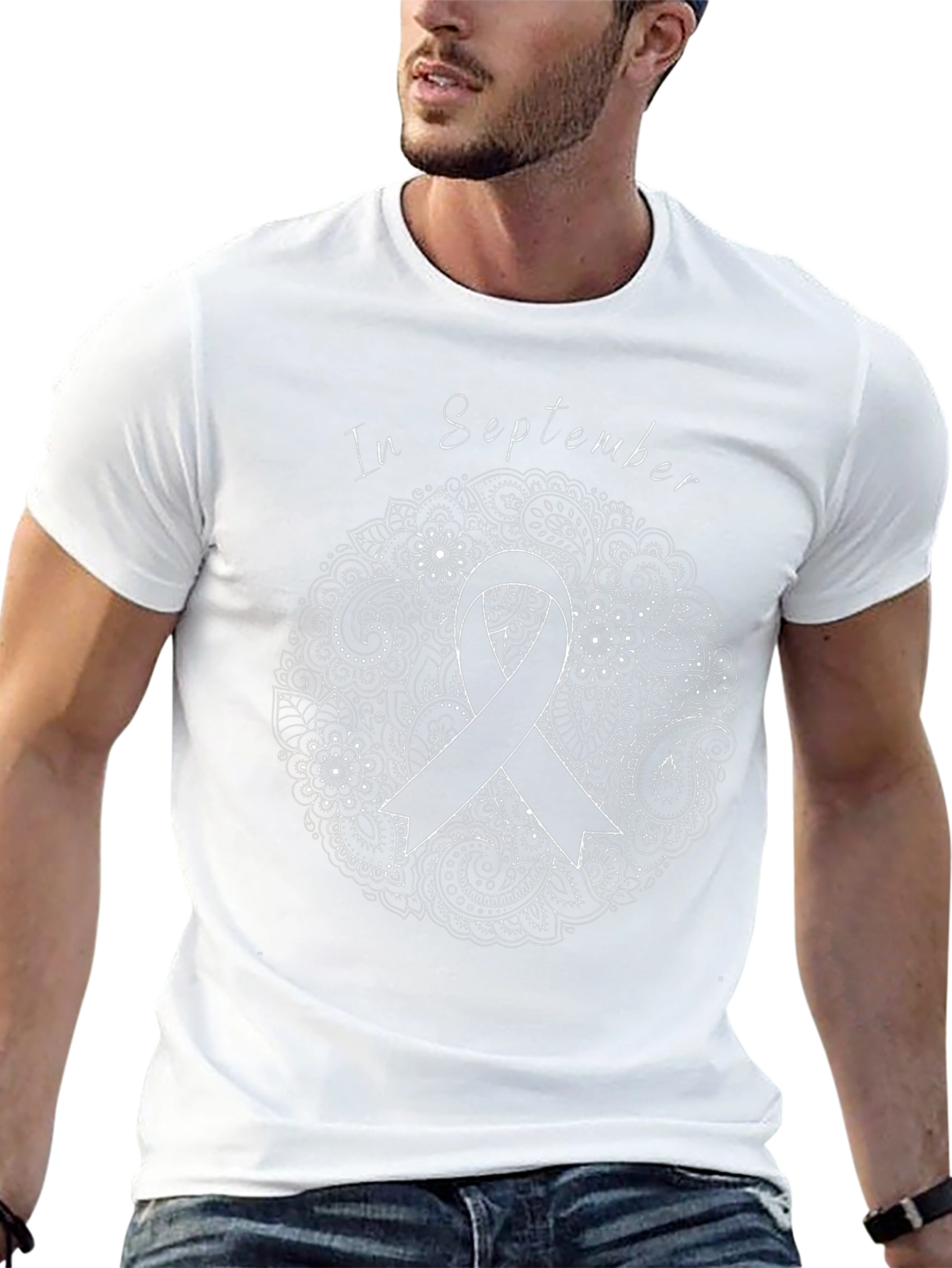 In September Awareness Ribbon Graphic Tee