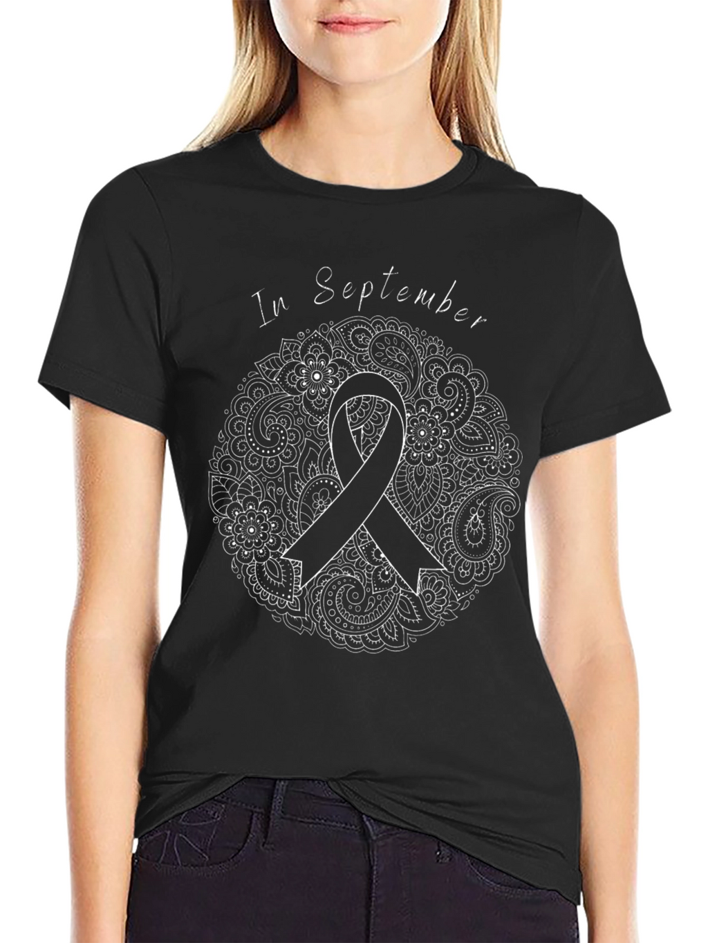 In September Awareness Ribbon Graphic Tee