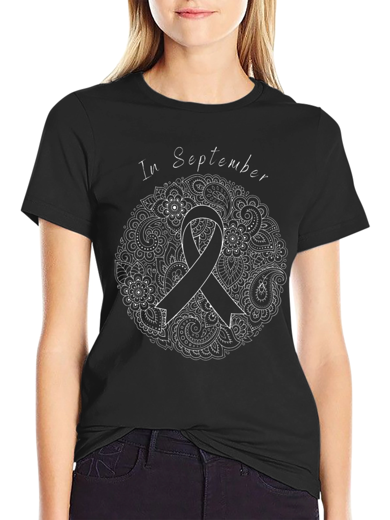 In September Awareness Ribbon Graphic Tee