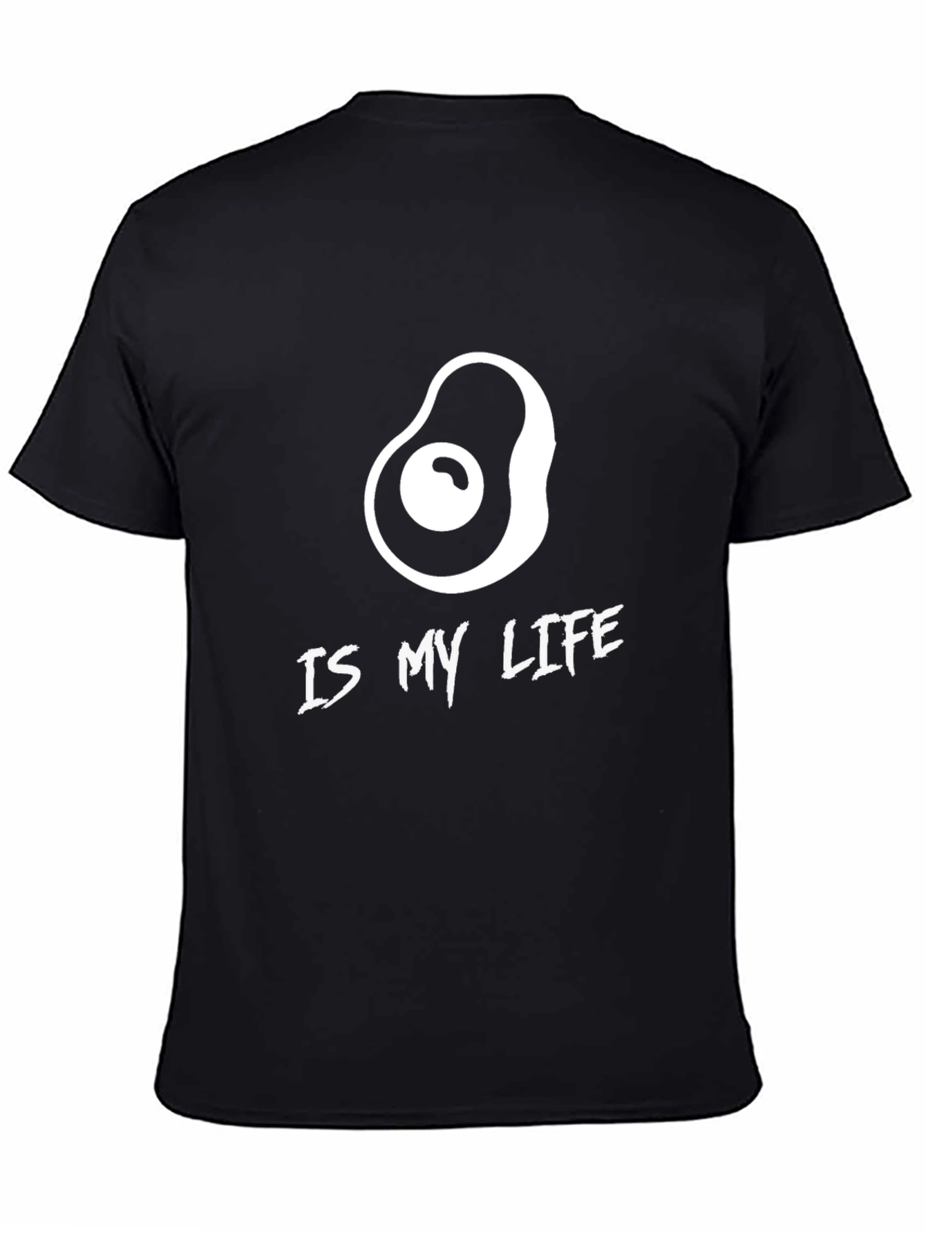 Avocado is My Life T-Shirt - Black Graphic Tee