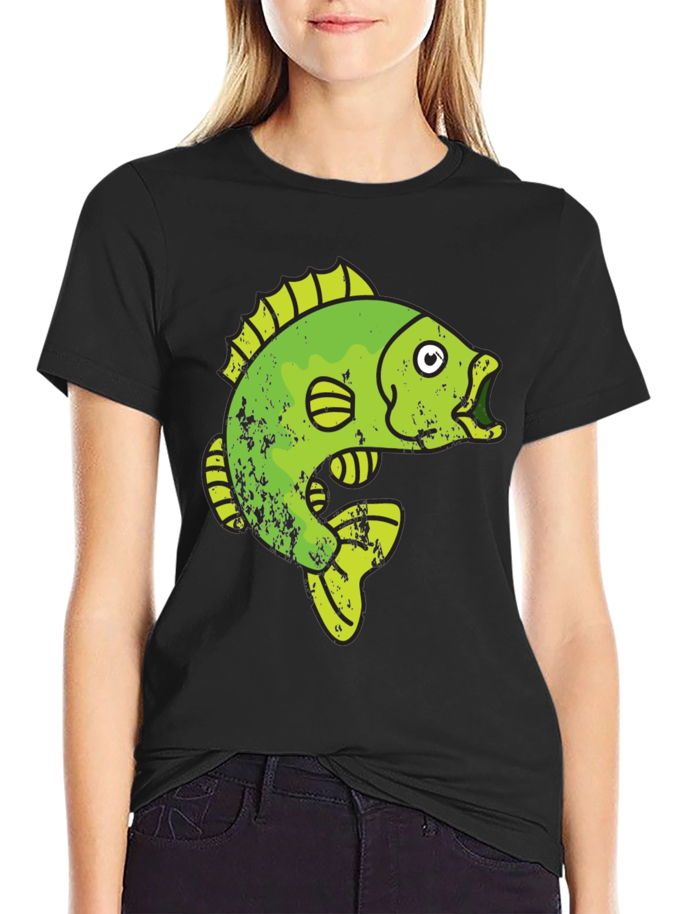 Funky Fish Graphic Tee - Black