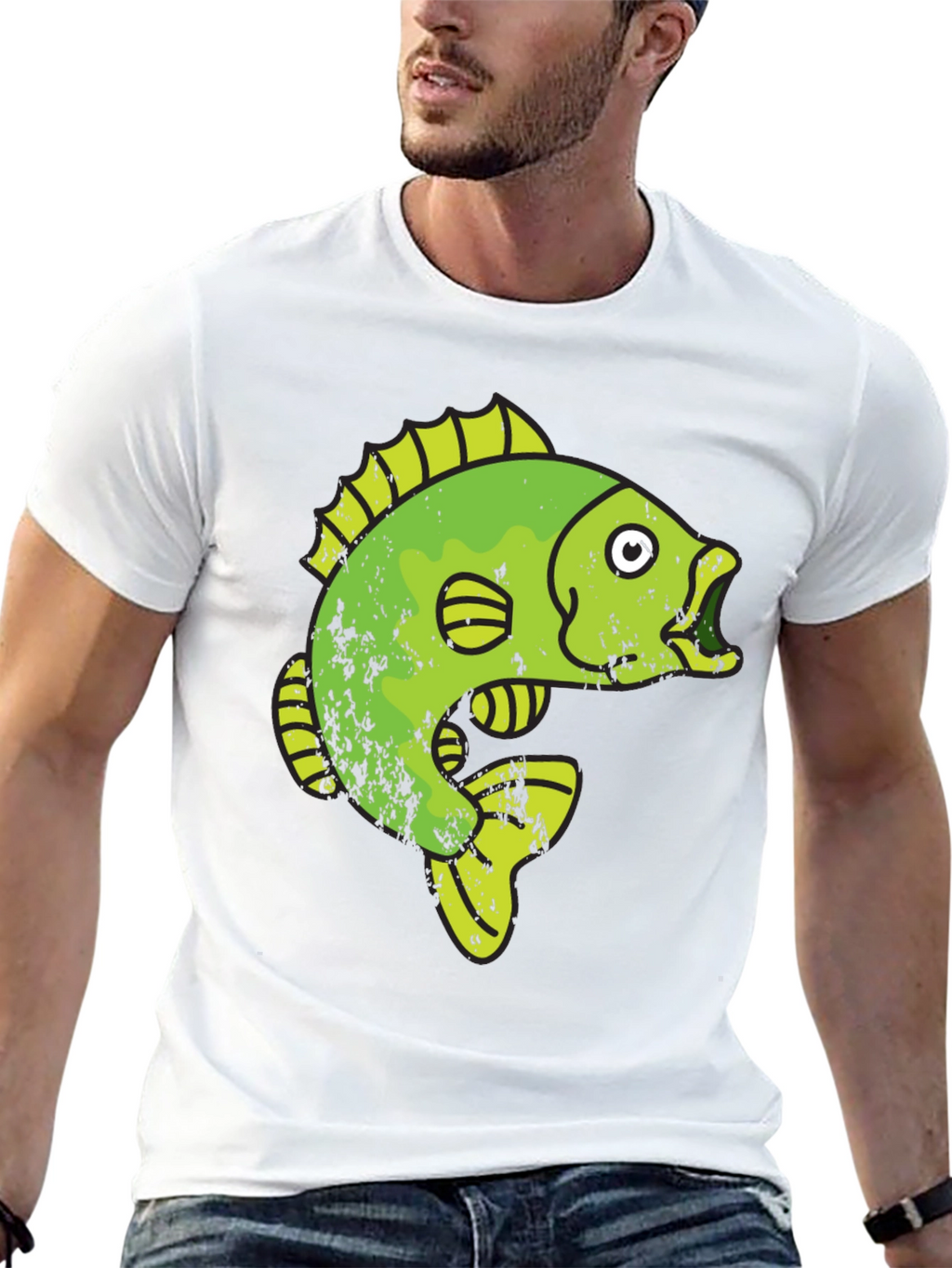 Funky Fish Graphic Tee - Black