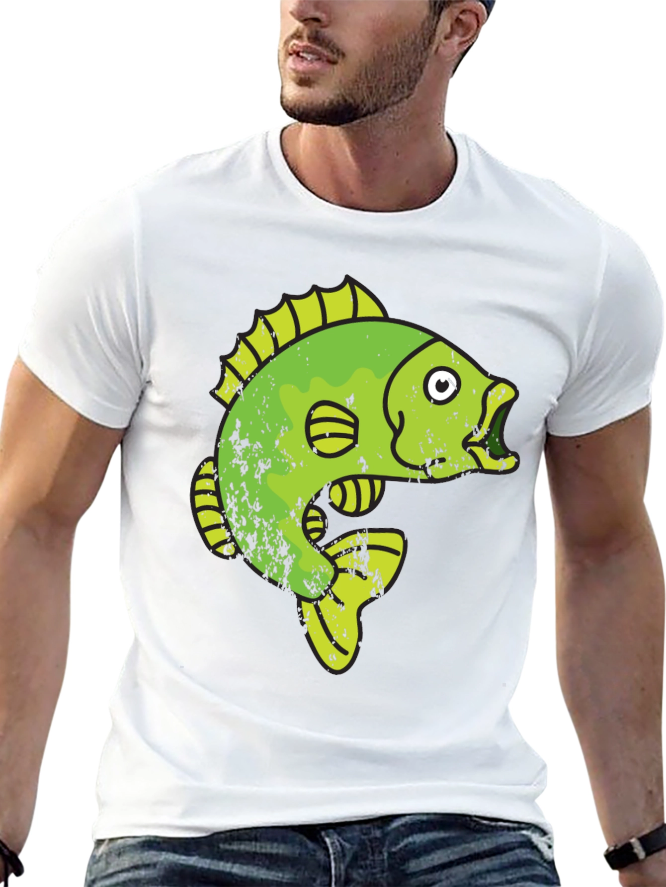 Funky Fish Graphic Tee - Black