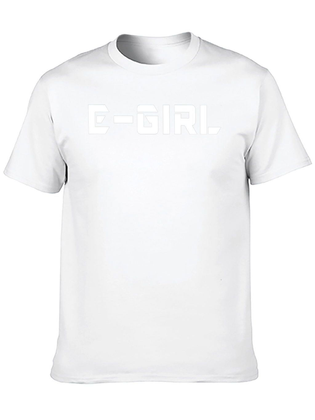 E-Girl Graphic Tee - Bold Black Cotton T-Shirt