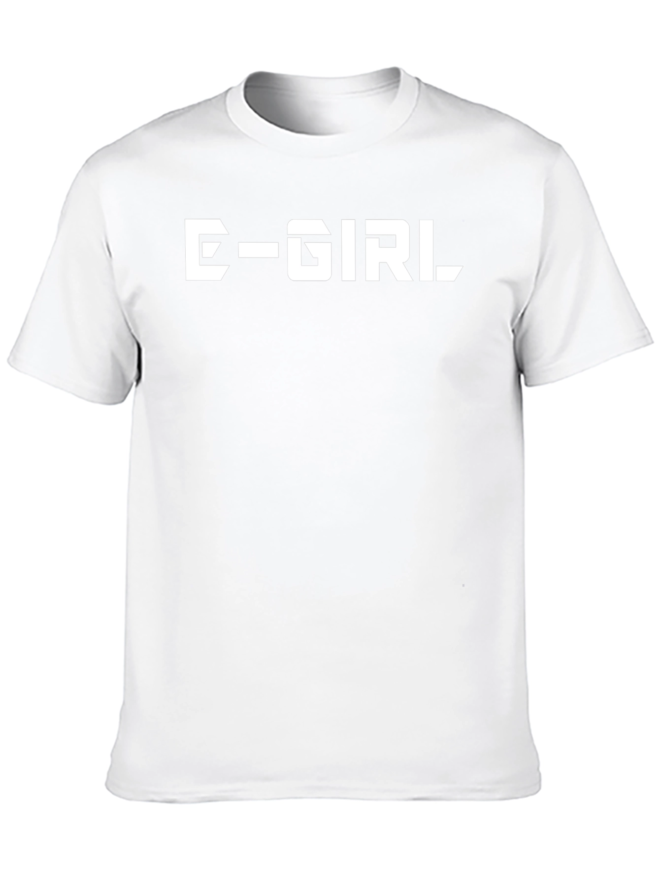E-Girl Graphic Tee - Bold Black Cotton T-Shirt