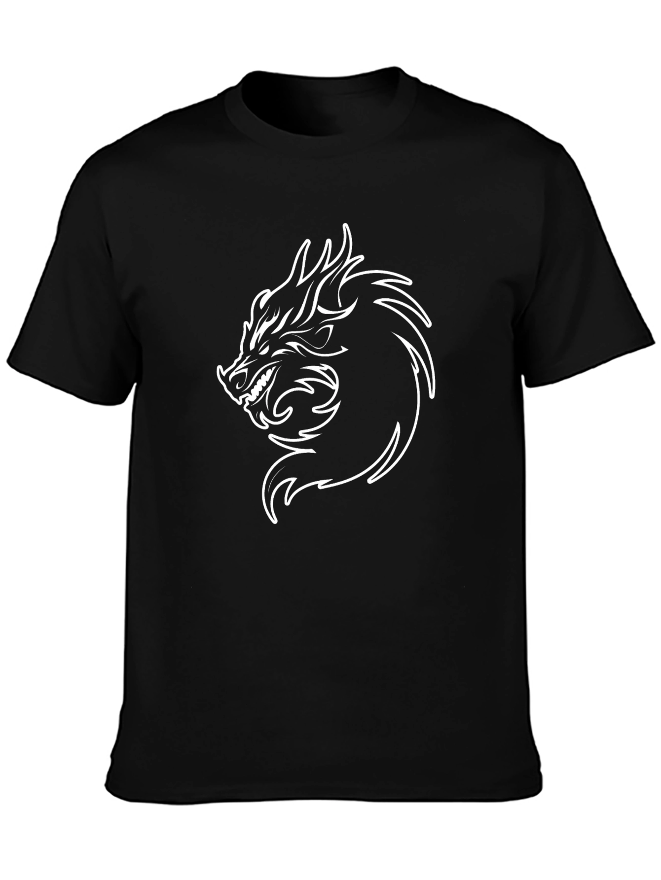 Black Dragon Graphic Tee - Mens Short Sleeve T-Shirt
