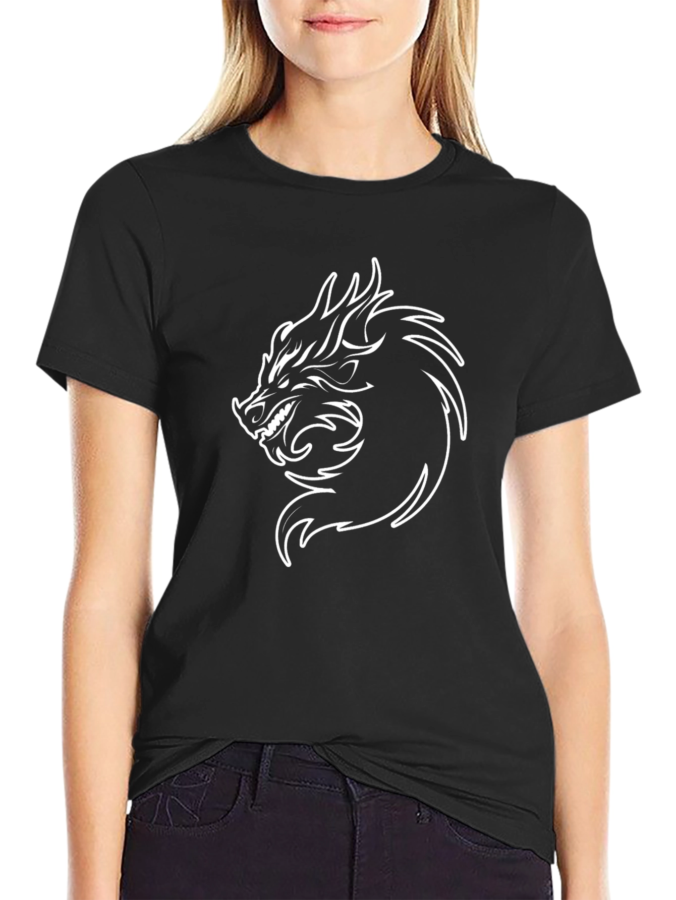 Black Dragon Graphic Tee - Mens Short Sleeve T-Shirt