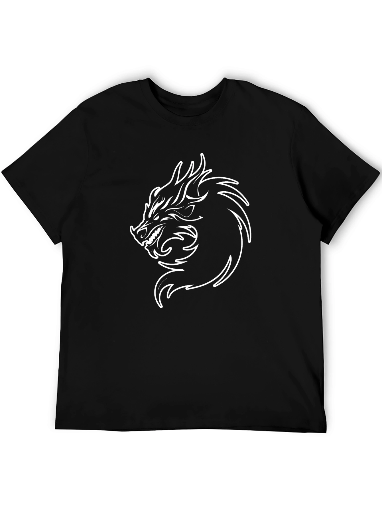 Black Dragon Graphic Tee - Mens Short Sleeve T-Shirt