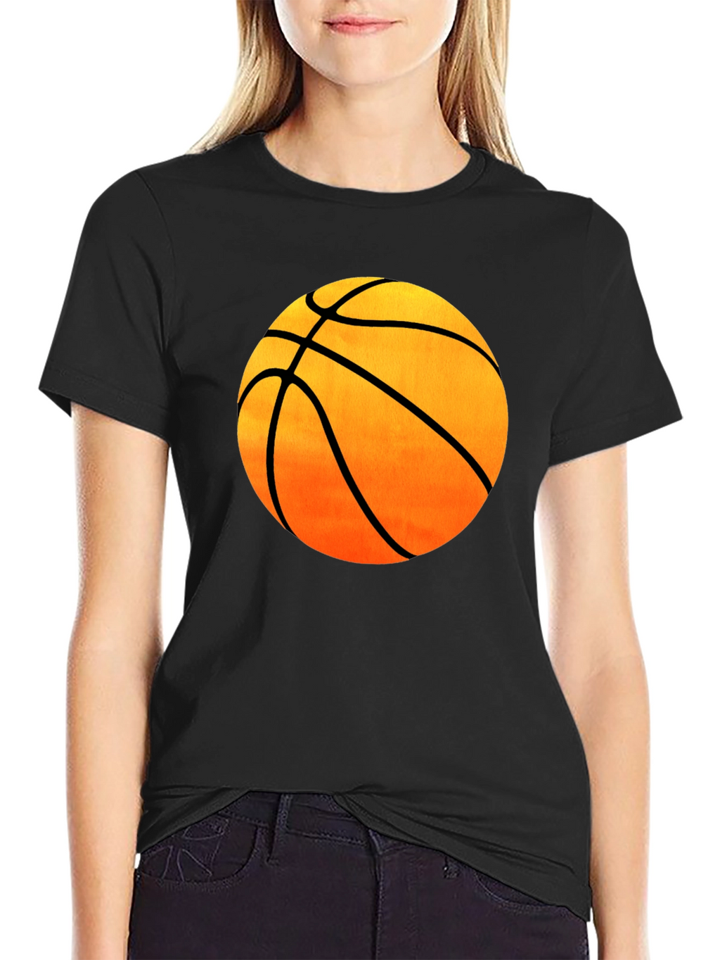 Basketball Graphic Black T-Shirt