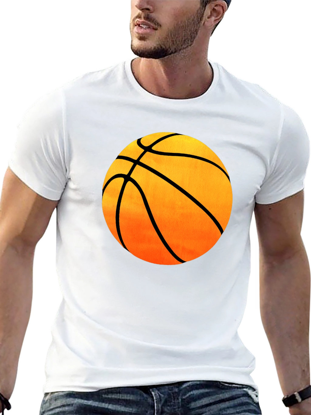 Basketball Graphic Black T-Shirt
