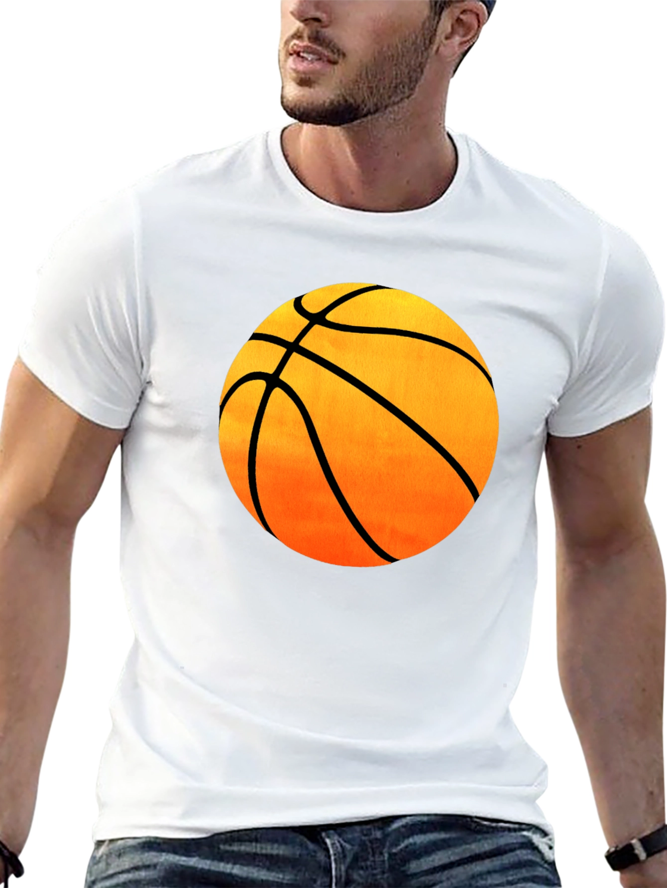 Basketball Graphic Black T-Shirt
