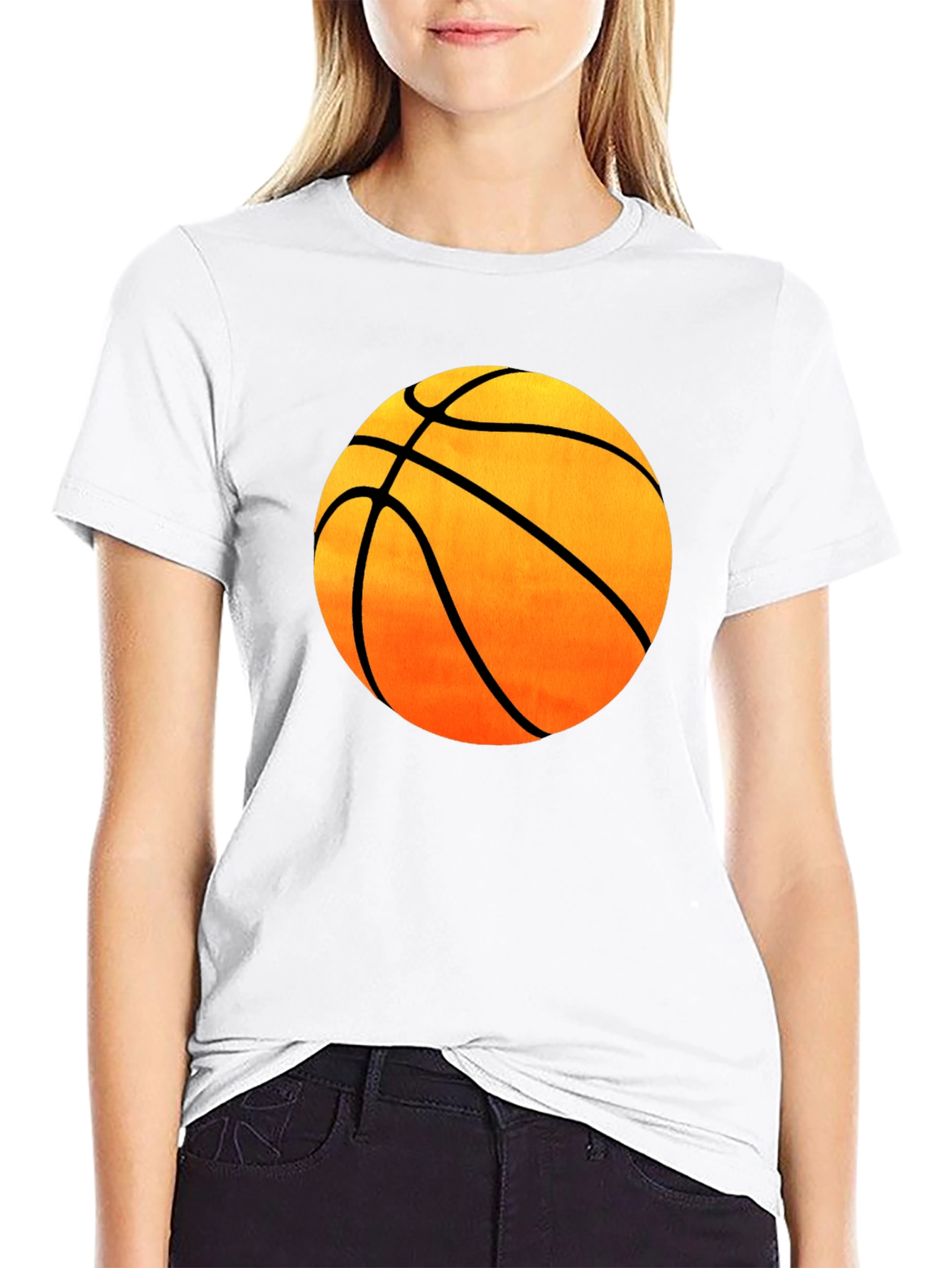 Basketball Graphic Black T-Shirt