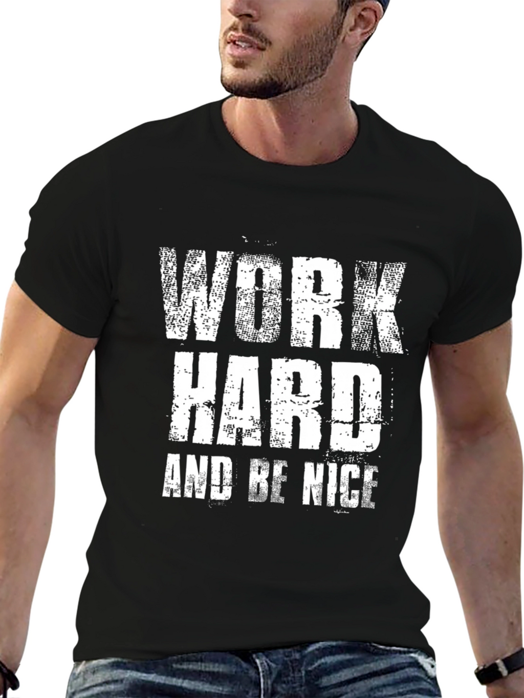 Work Hard and Be Nice Graphic T-Shirt