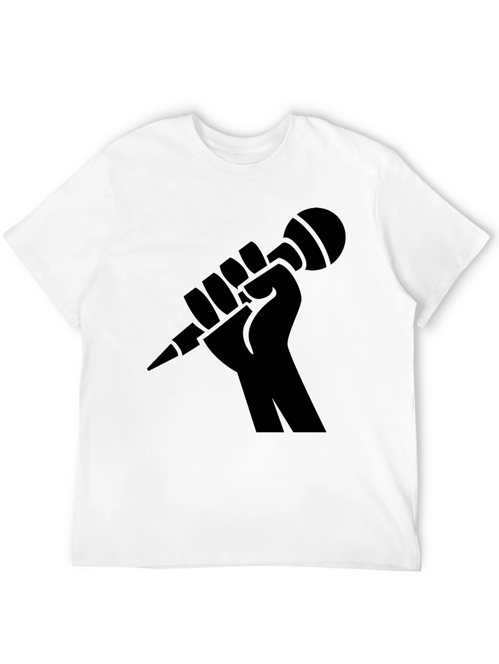 Black Fist Microphone Graphic Tee