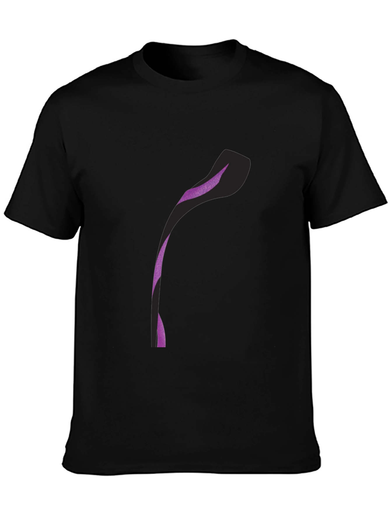 Abstract Design Black T-Shirt