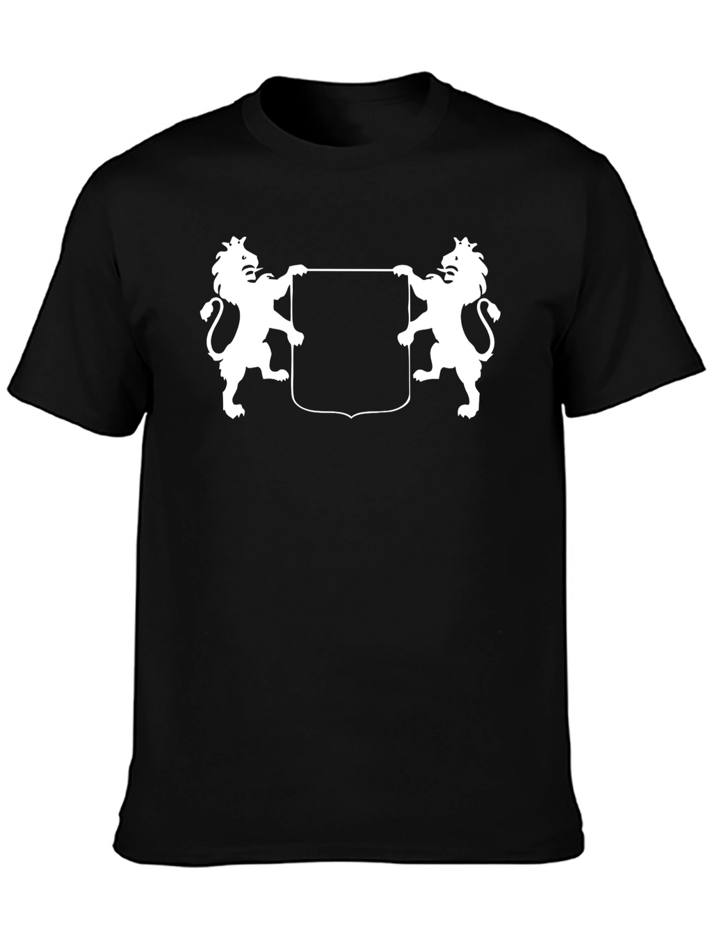 Heraldic Lions Black T-Shirt