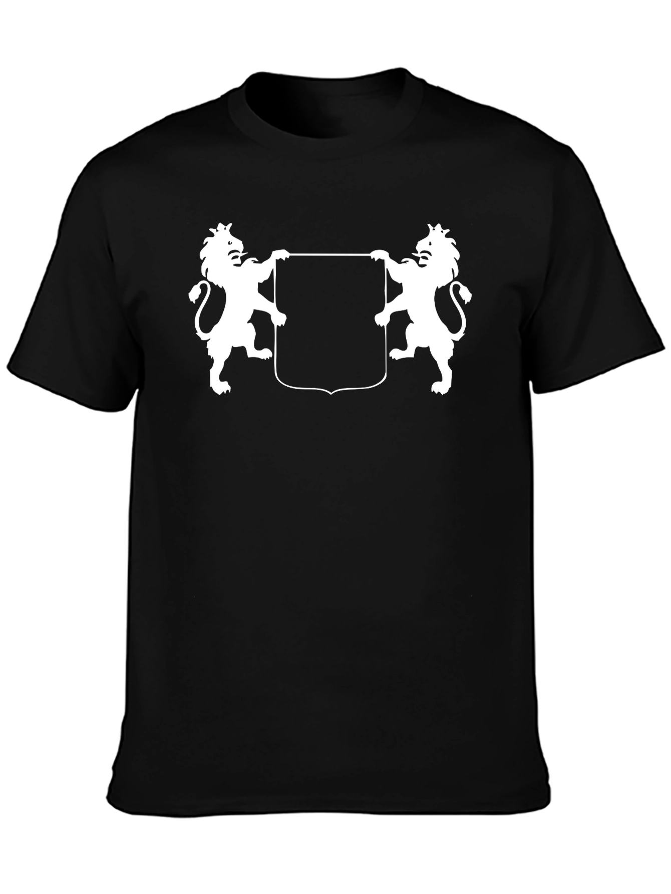 Heraldic Lions Black T-Shirt