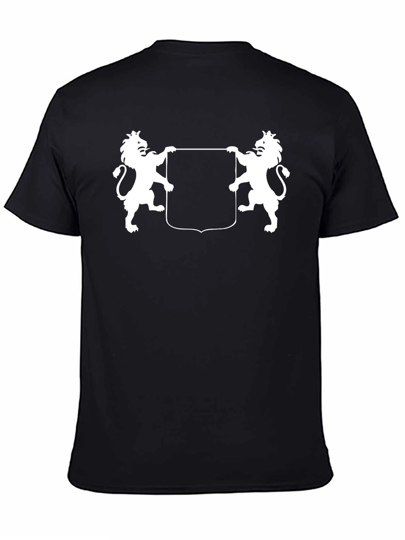 Heraldic Lions Black T-Shirt