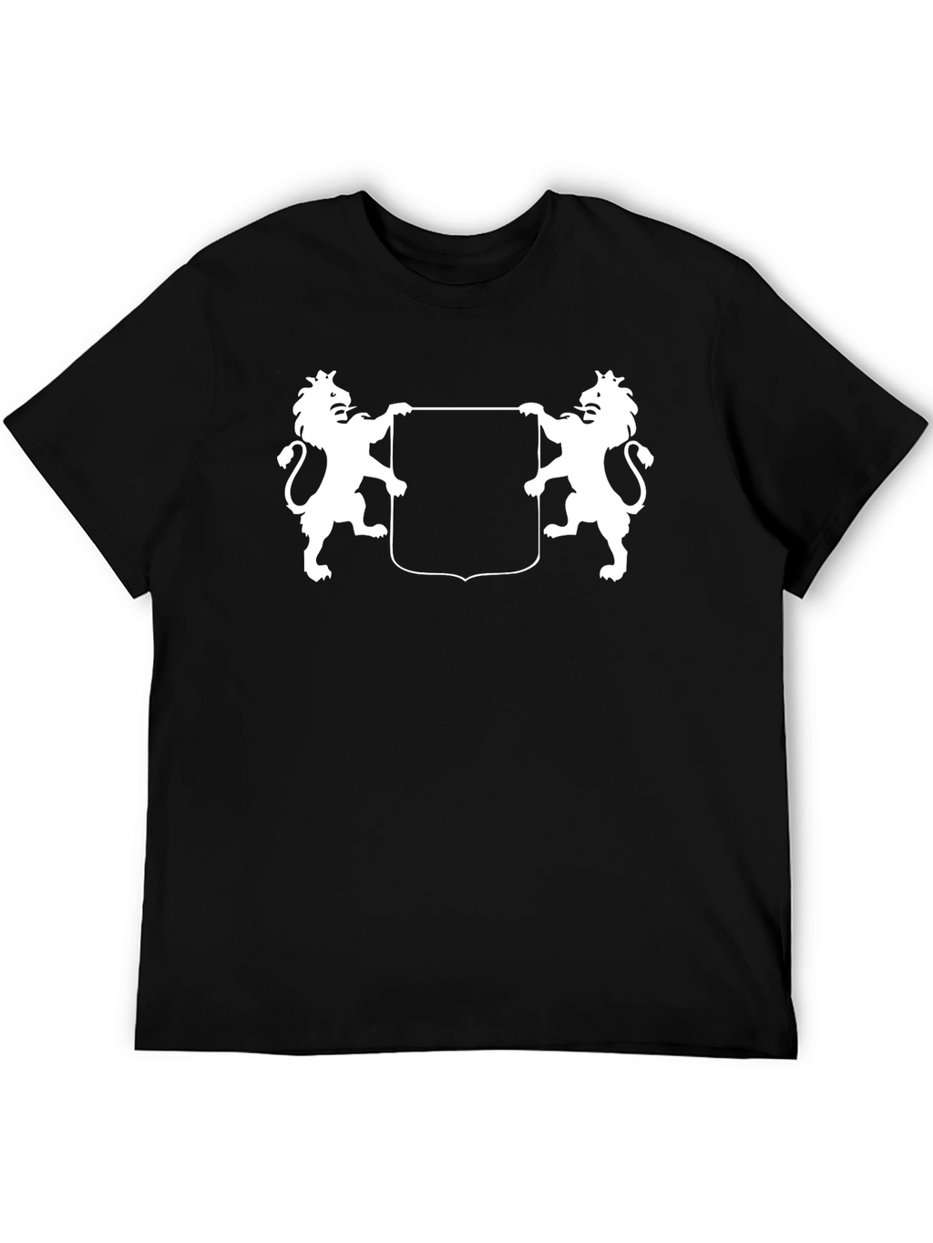 Heraldic Lions Black T-Shirt