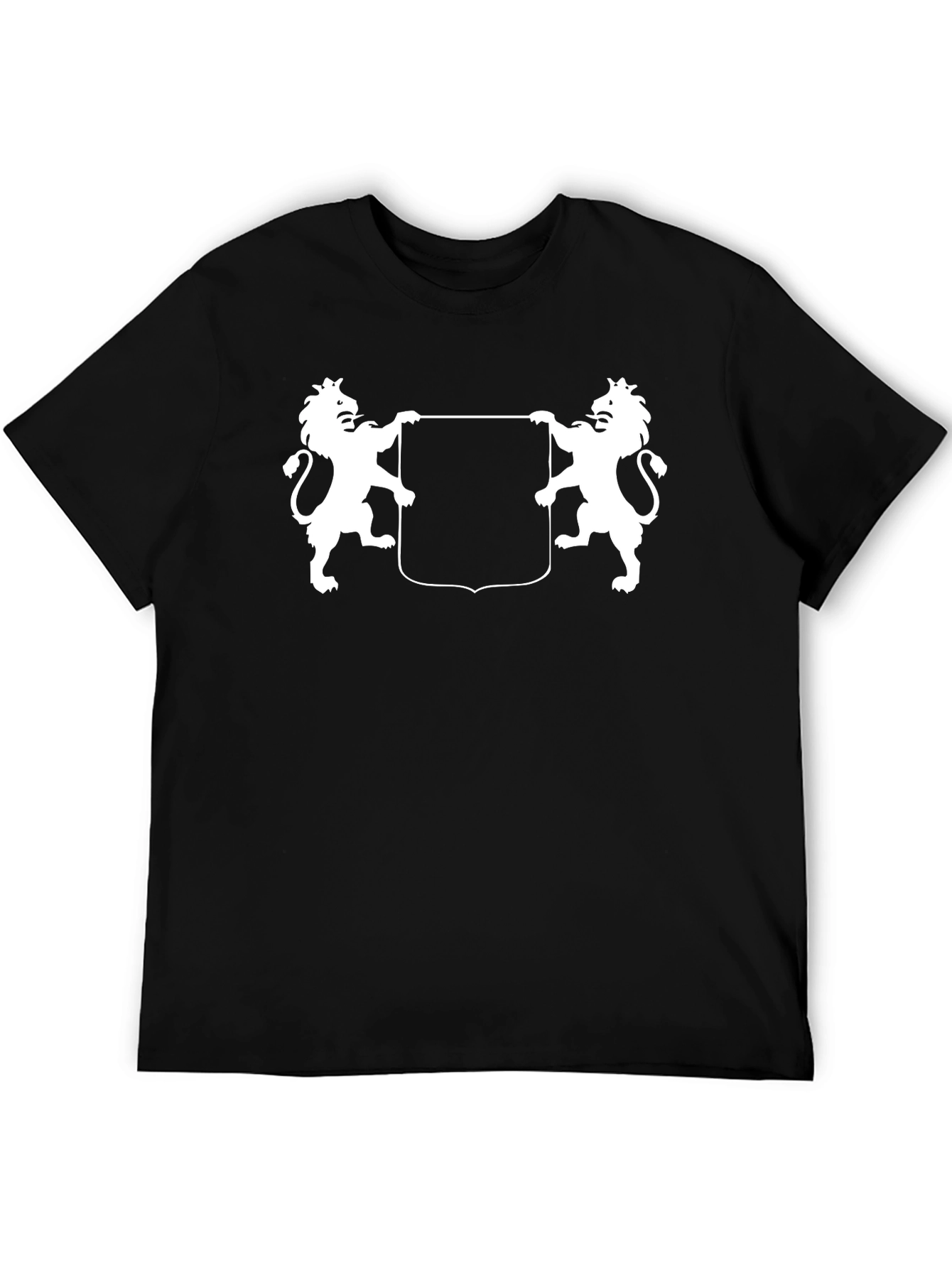 Heraldic Lions Black T-Shirt