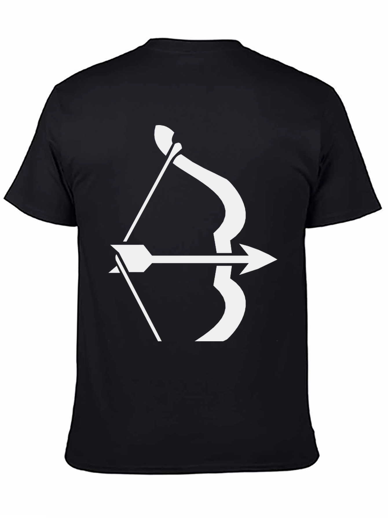 Archer Graphic Tee - Black Bow and Arrow Design