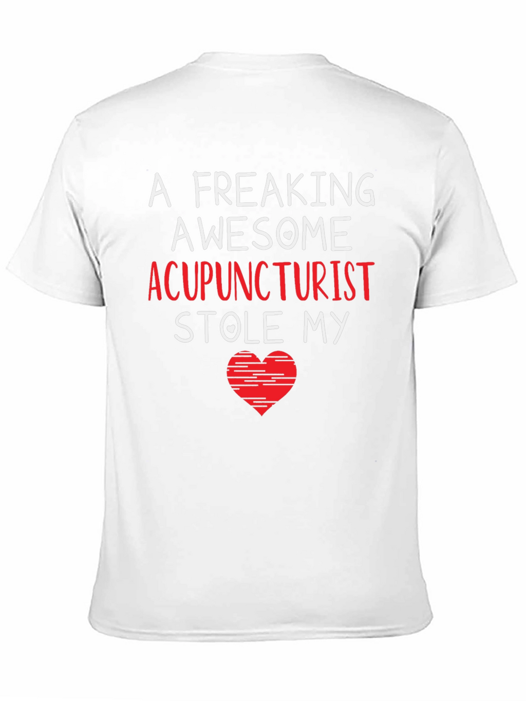 Acupuncturist Stole My Heart Black T-Shirt
