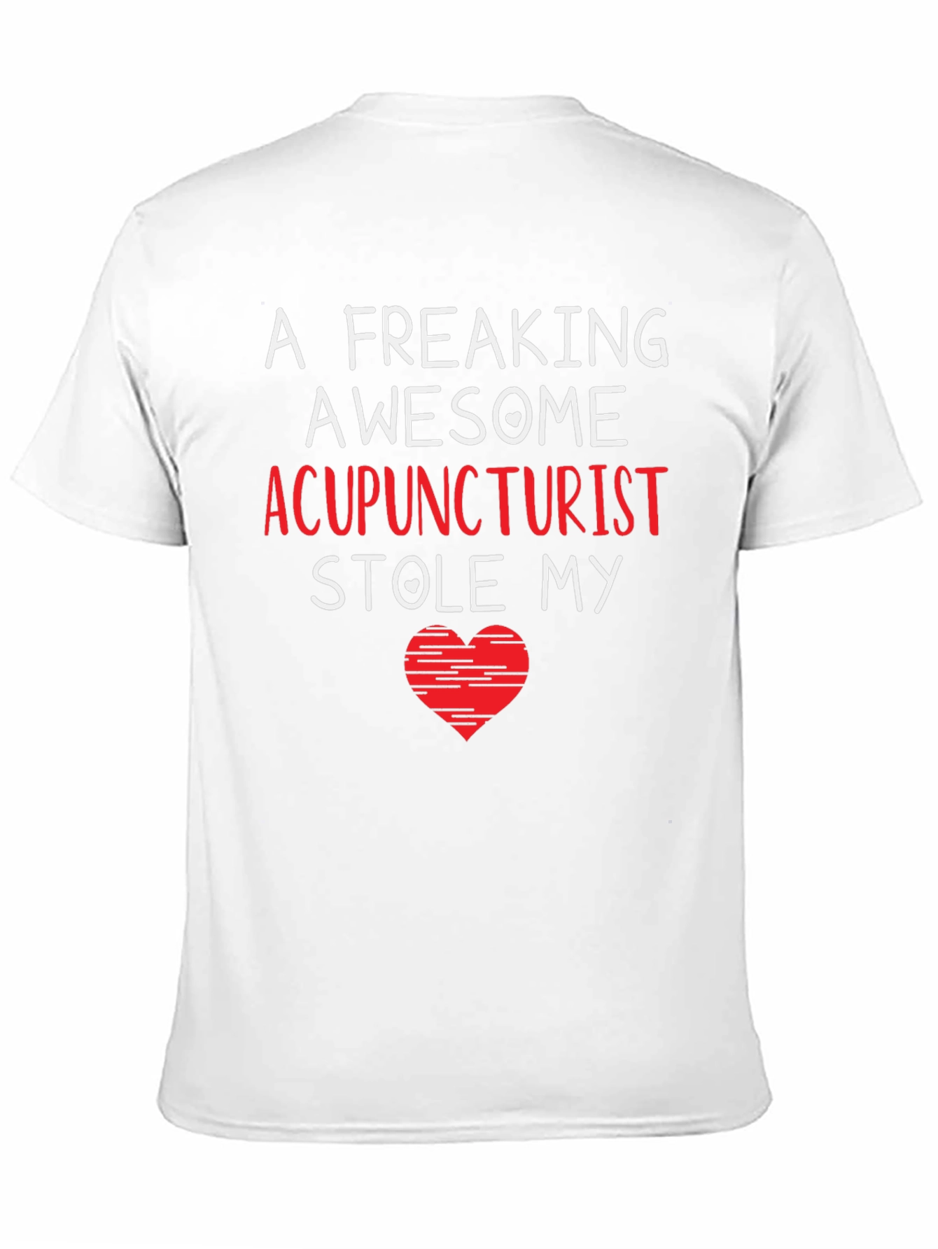 Acupuncturist Stole My Heart Black T-Shirt