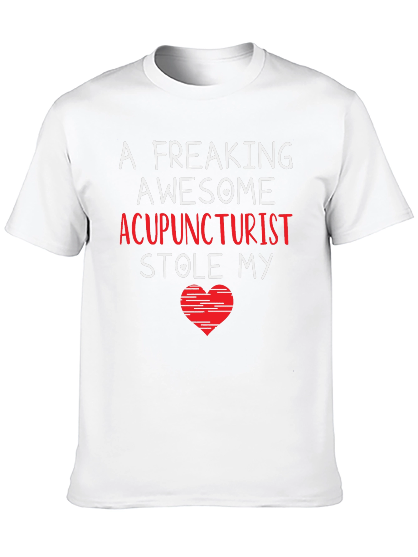 Acupuncturist Stole My Heart Black T-Shirt