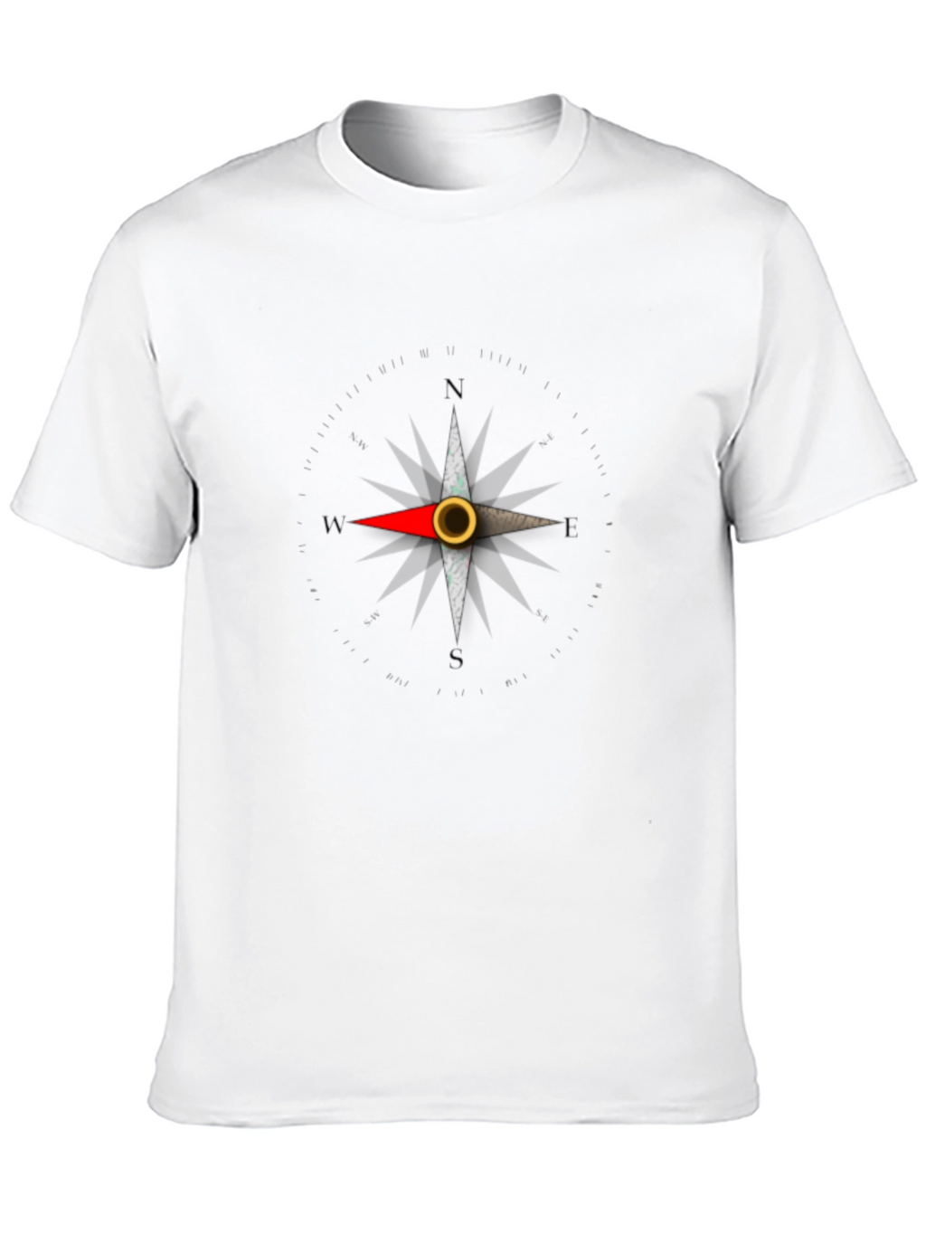 Compass Rose Graphic Tee - Classic Black