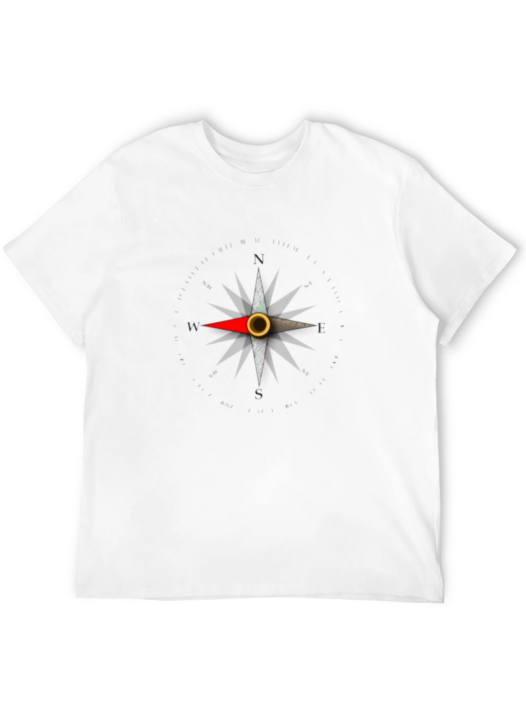 Compass Rose Graphic Tee - Classic Black