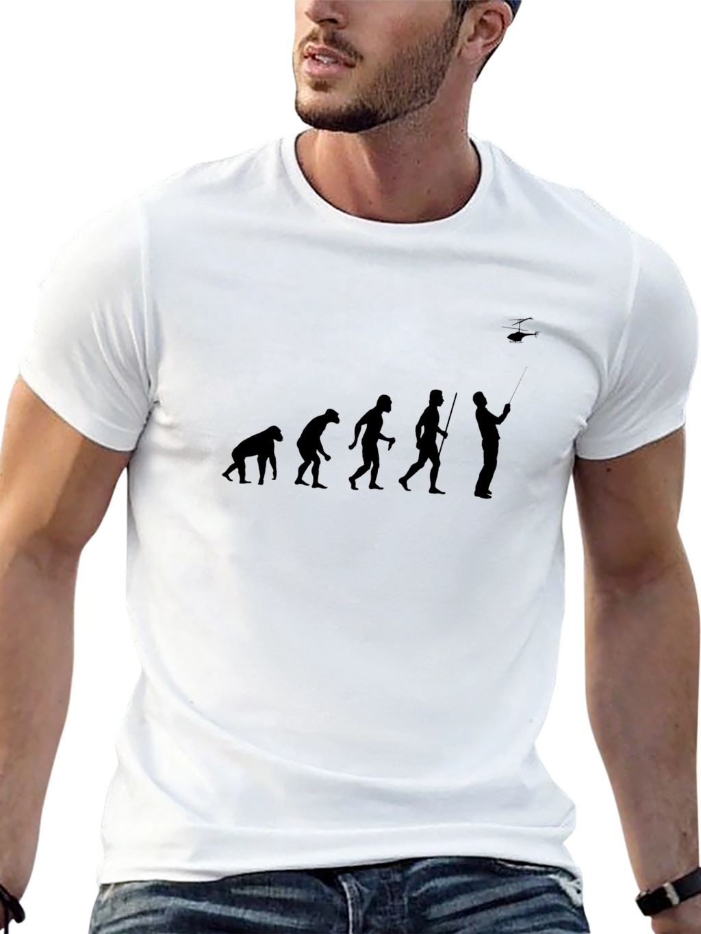 Evolution Phone Black T-Shirt