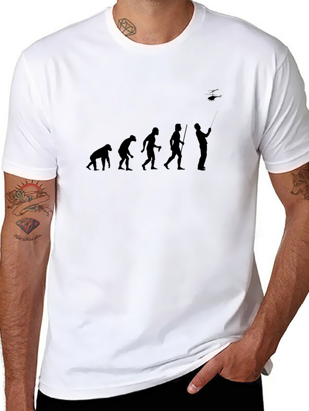 Evolution Phone Black T-Shirt
