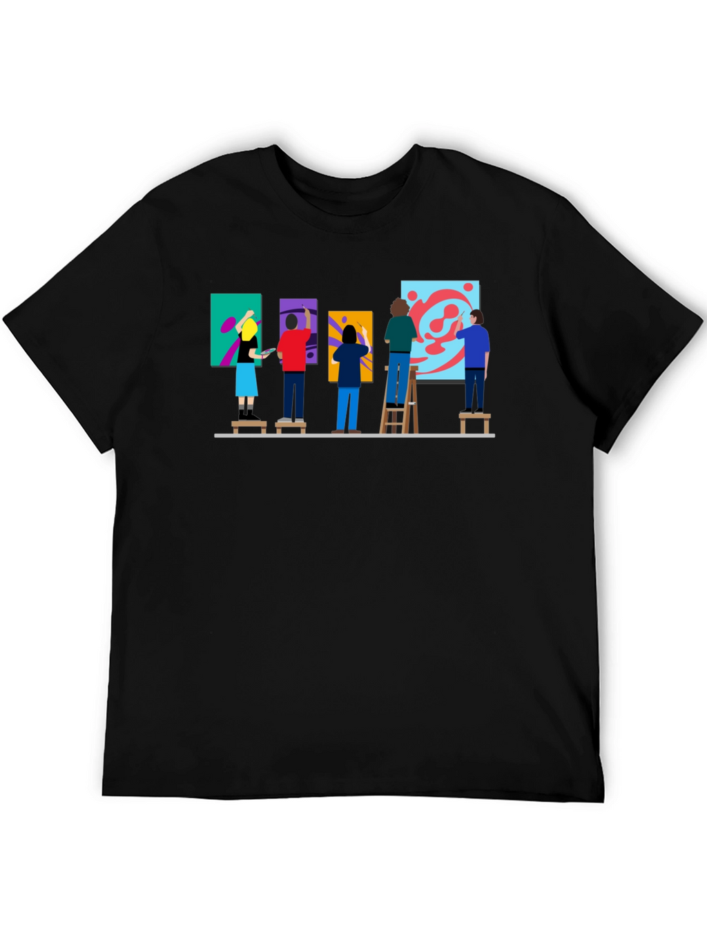 Artist Painting Group Graphic Tee