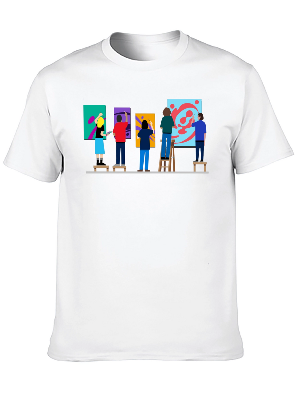 Artist Painting Group Graphic Tee